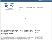 Tablet Screenshot of flugplatz-donaueschingen.de